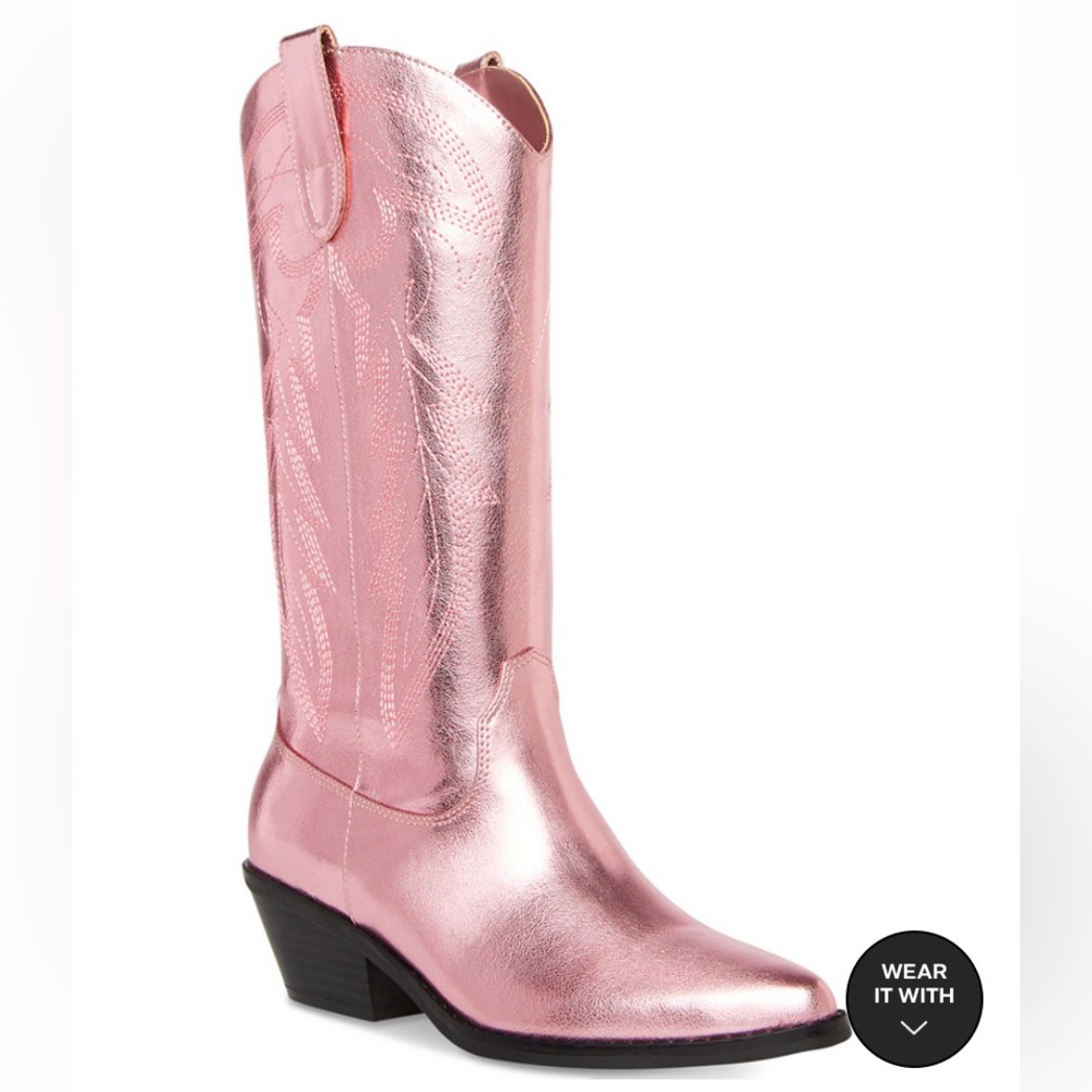 Madden Girl Pink Cowboy Boots